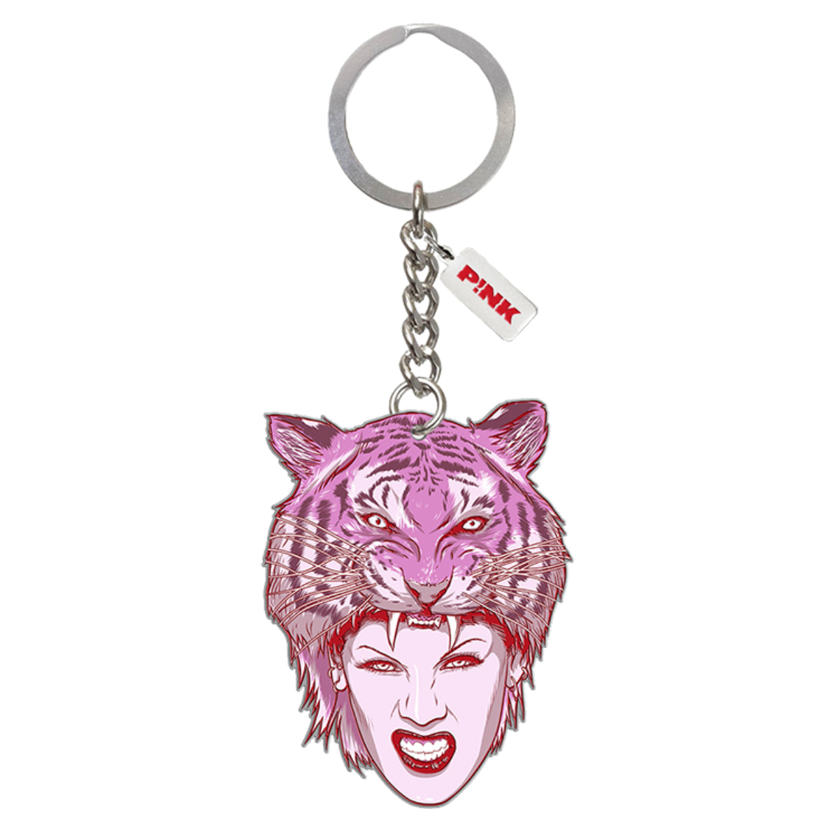 Tiger Head Keychain
