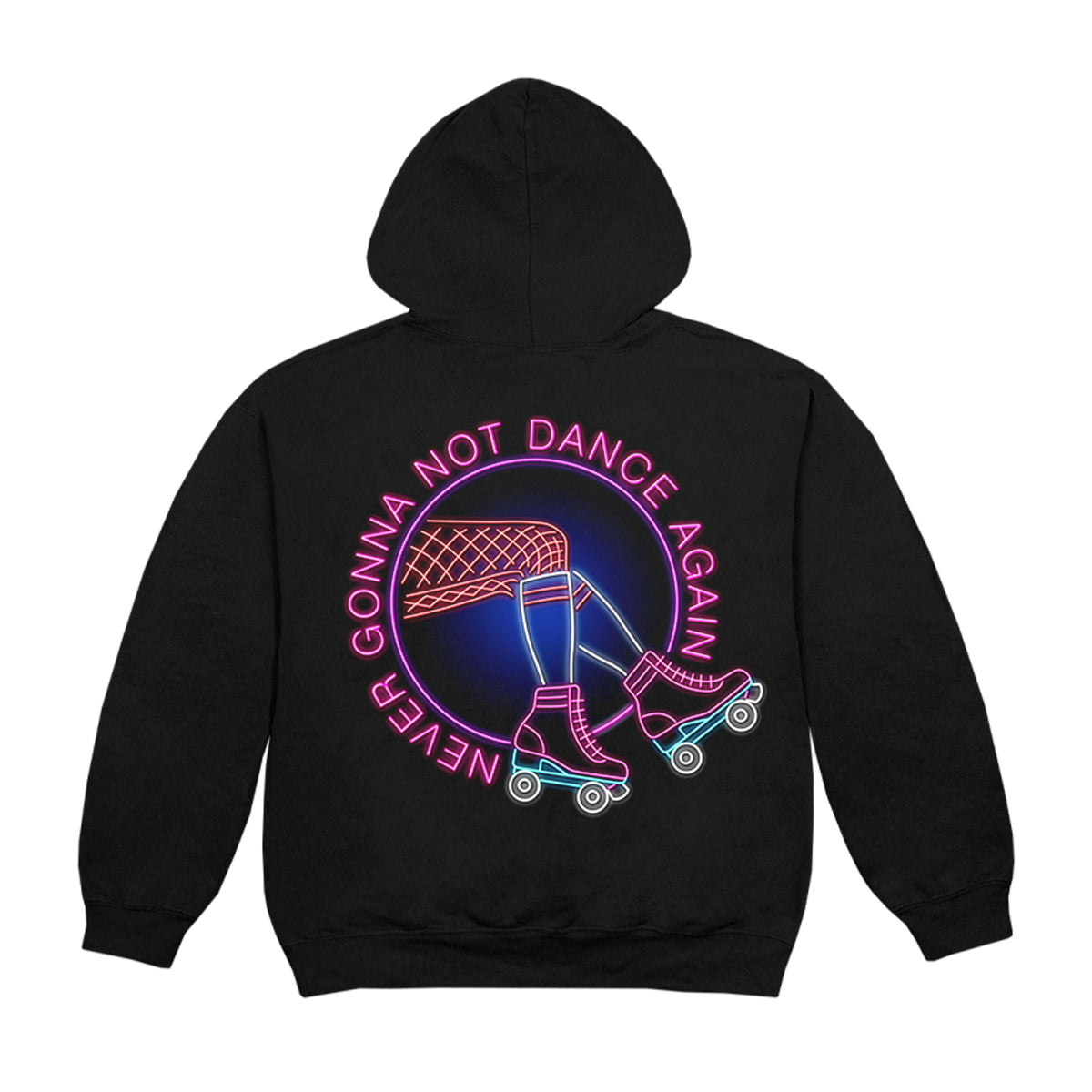 Never Gonna Not Dance Again Neon Sign Black Hoodie